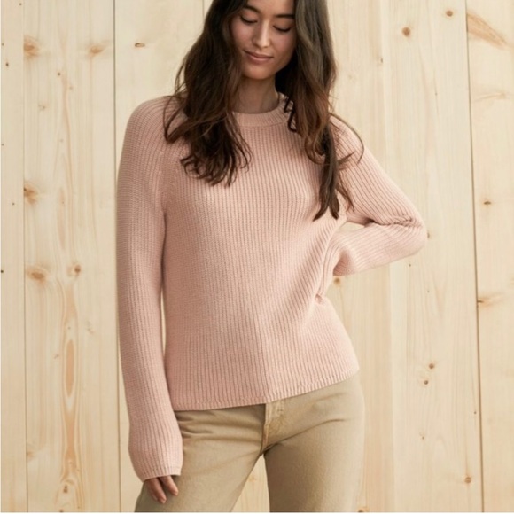 Jenni Kayne Sweaters - XS Jenni Kayne cotton fisherman light pink sweater